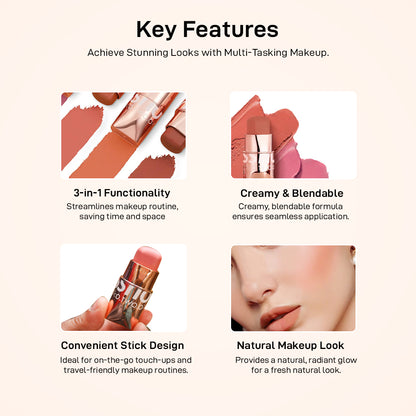 Hydrating Gloss Lip and Cheek Blush Stick