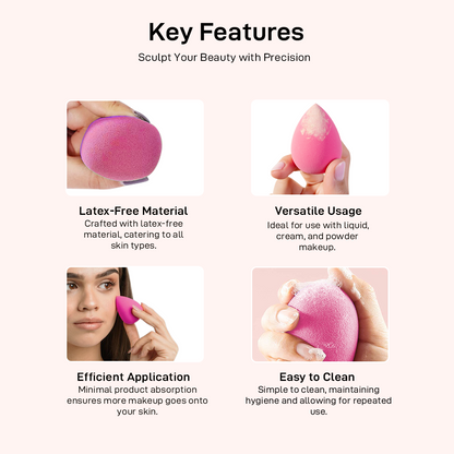Beauty Blender Set With Jar