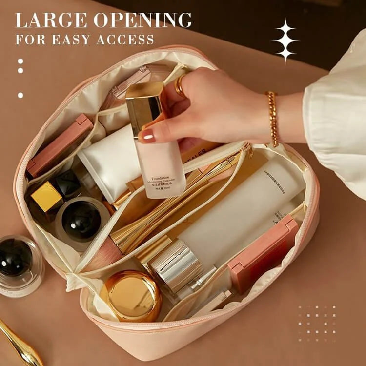 Large capacity travel cosmetic bag