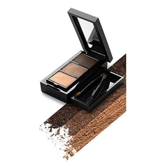 Three-color eyebrow palette