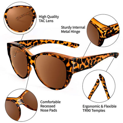 Sunglasses Fit Over Glasses for Women (Buy 1 Get 1 Free)