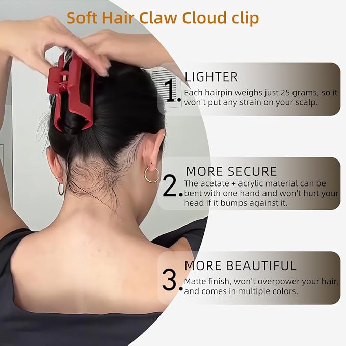 Silicone Flexible Hair Claw Clips 🦋 (Buy 1 Get 2)