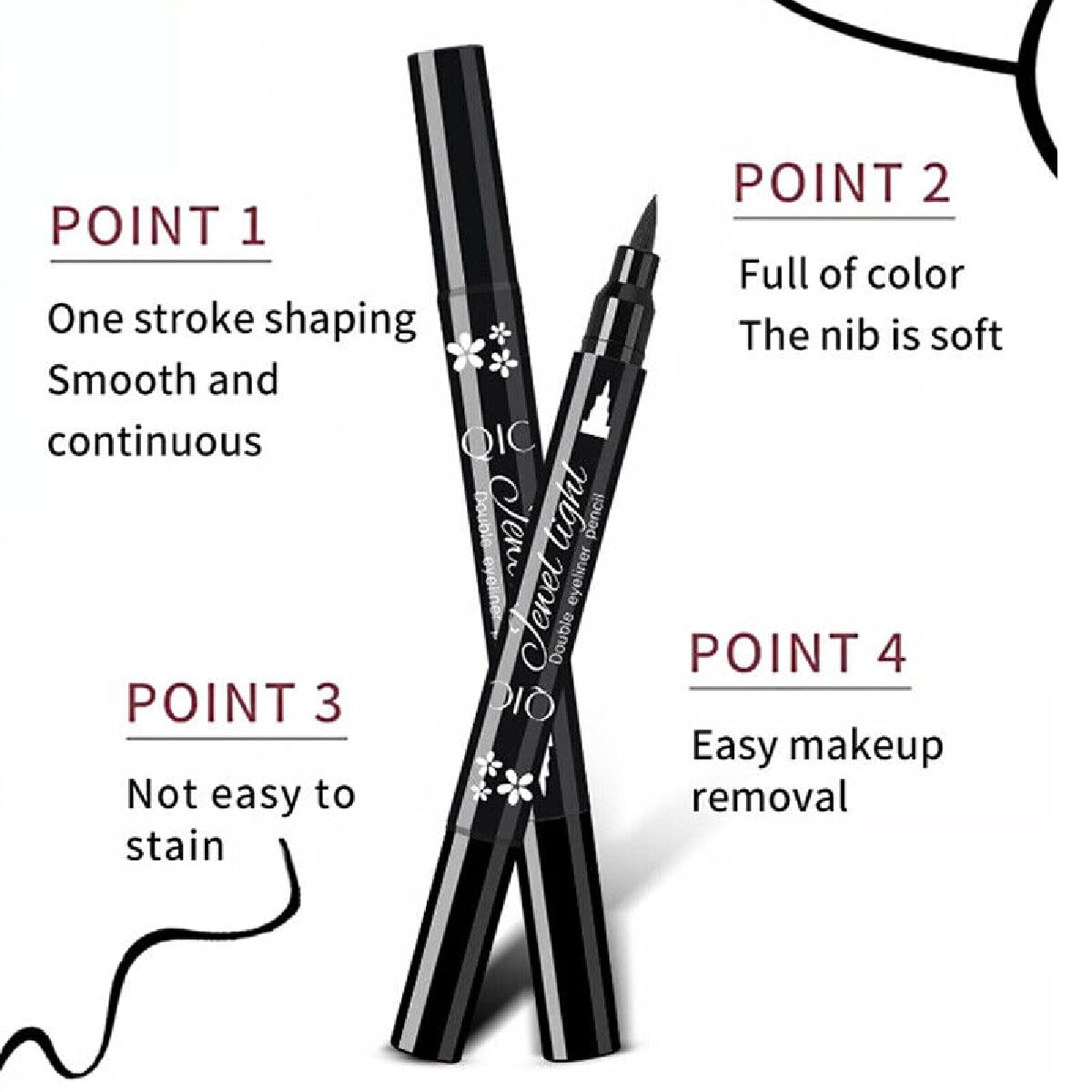 Winged Stamp Double-head Eyeliner