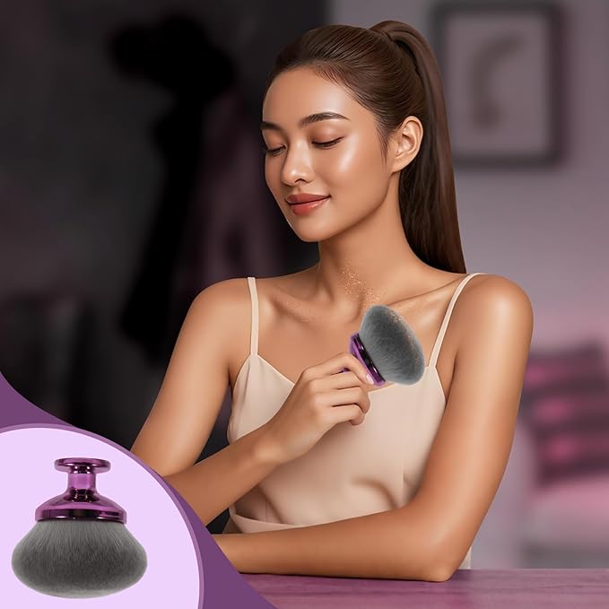 Glow Body Brush with Drawstring Velvet Bag (Buy 1 Get 1 Free)