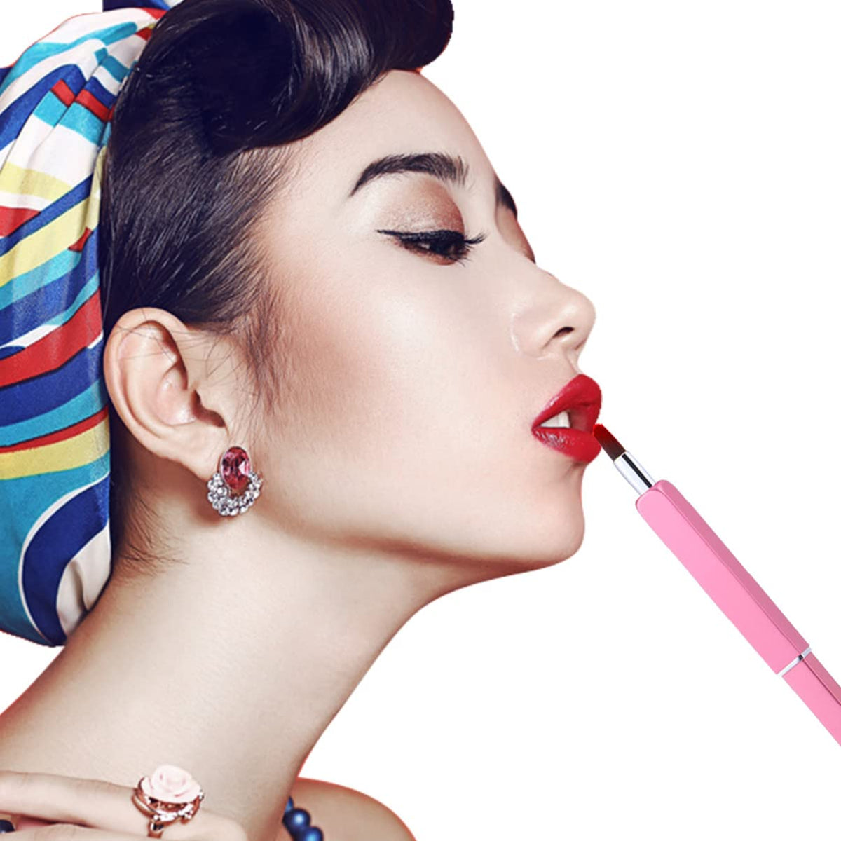 Lip Brush For Lipstick ( Pink )