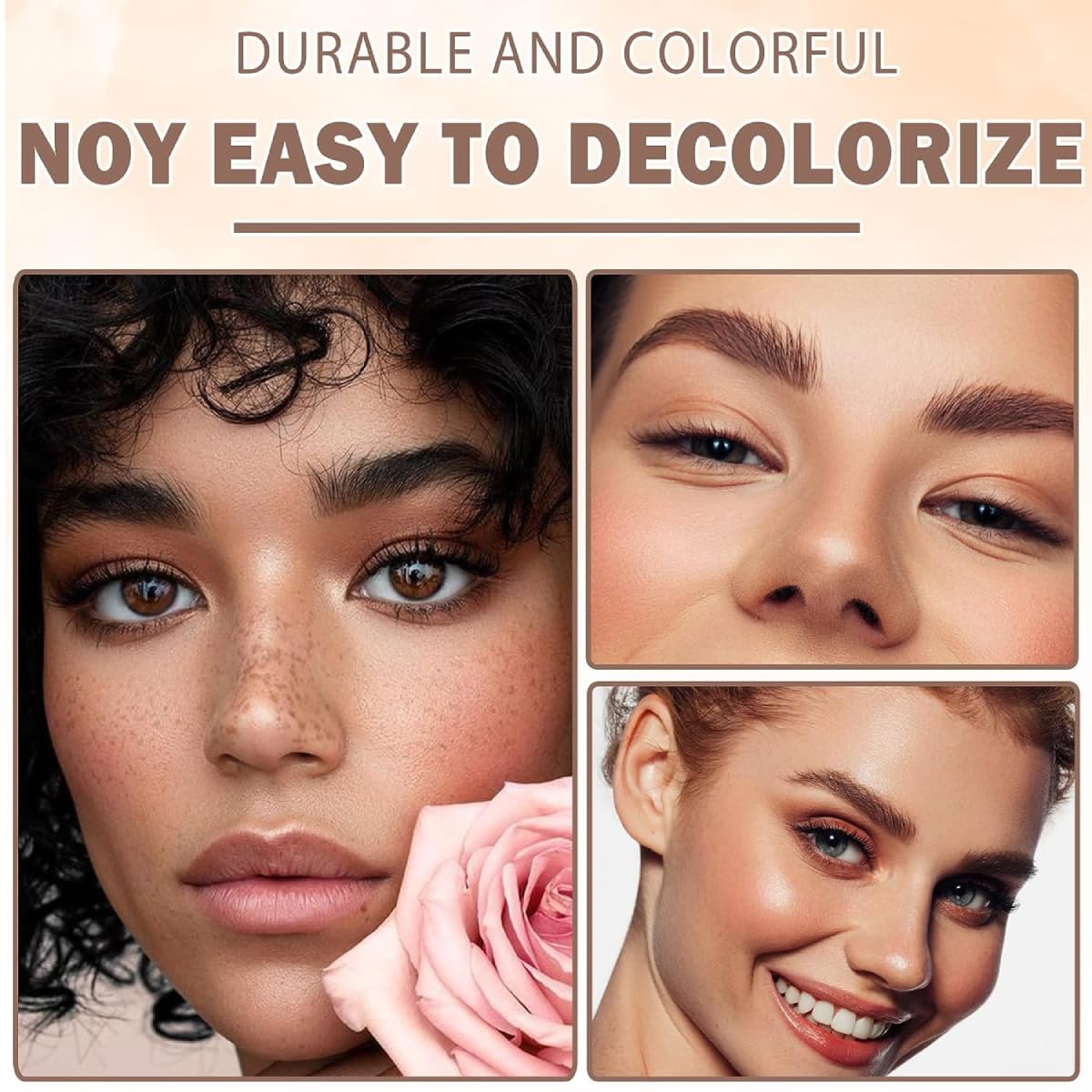 Three-color eyebrow palette