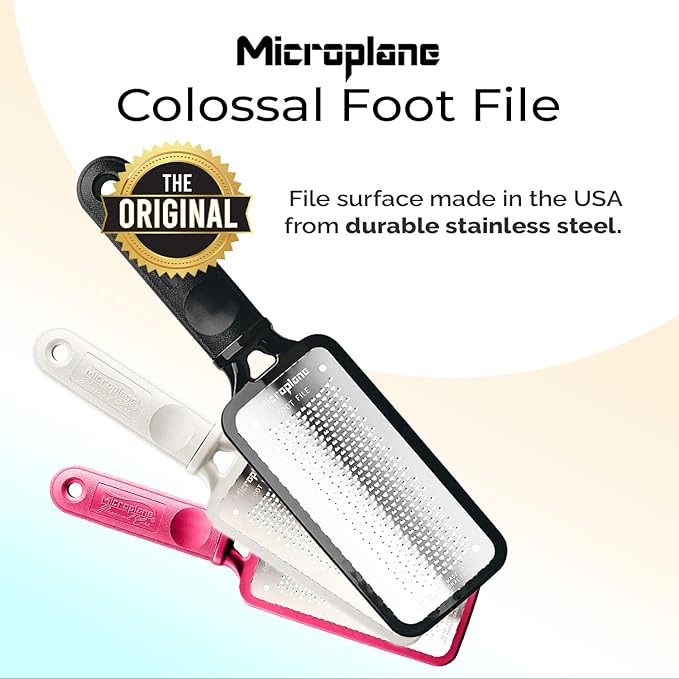 Microplane Colossal Pedicure Rasp, Black Foot Filer