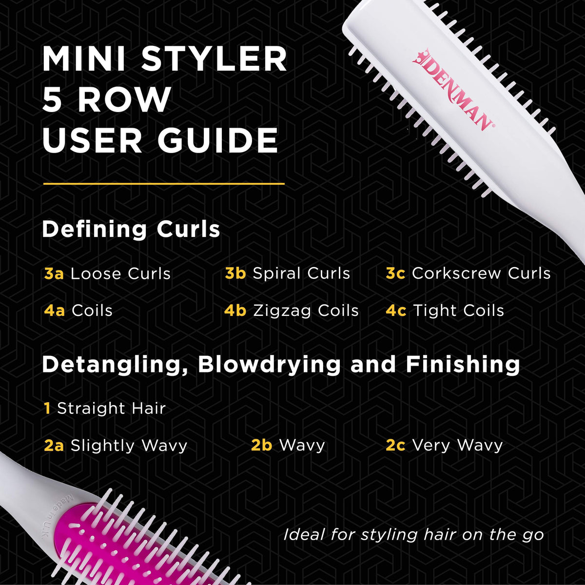 Denman Curl Defining Hair Brush