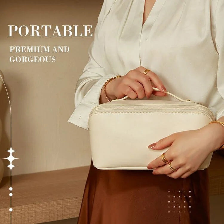Large capacity travel cosmetic bag